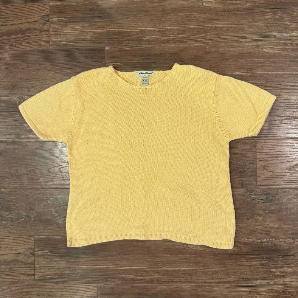Vintage Eddie Bauer Sweater in Butter Yellow